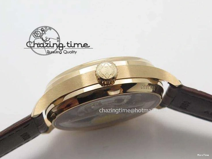 MIROTIME 0404 Portuguese Real PR IW500127 RG ZF 1:1 Best Edition Grey Red Dial On Brown Leather Strap A52010 V AllSeason 7331